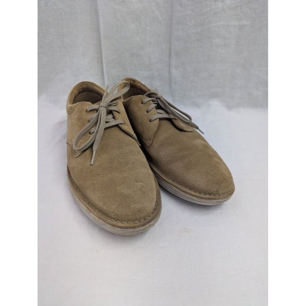Clarks Men's size 12 Coal London Oxfords tan suede, office, business casual